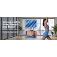 thumbnail image 4 of Womens Striped Workout Set Two Piece Yoga Sets Activewear Stripe Pattern Stretchy Soft Activewear Sets 2 Piece Summer Matching Set Doubel Layer Square Neck Gym Outfits Orange L, 4 of 9