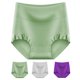 thumbnail image 2 of Ropa interior de algodón de cintura alta para mujer, cobertura total, suave y cómoda, bragas elásticas de talla grande para mujer, 2 of 7