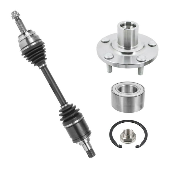AutoShack Front Left CV Axle Shaft Wheel Hub Bearing Assembly Replacement for 2004-2009 Toyota Camry FWD 2001-2007 Toyota Highlander FWD Driver Side 5-Lug 5 HUB010200131