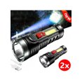 thumbnail image 1 of 2 Pack High Lumen Flashlight Rechargeable 1000000 Lumens Led Tactical Flashlight For Outdoor, 1 of 5