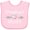 AD-Pink, variant on Inktastic Grandmas Favorite- Heart Grandchild Boys or Girls Baby Bib