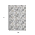 thumbnail image 3 of HomeRoots 645780 10 x 14 ft. Light Gray & Charcoal Geometric Washable Machine Made Rectangle Area Rug with UV Protection, 3 of 9