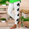 thumbnail image 2 of Jalioing St Patrick's Day Women's Gym Leggings Stretch Yoga Skinny Pant Classic Printed Tight Workout Trouser (3X-Large, White), 2 of 3