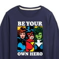 thumbnail image 3 of Marvel - Be Your Own Hero - Toddler And Youth Long Sleeve Graphic T-Shirt, 3 of 5