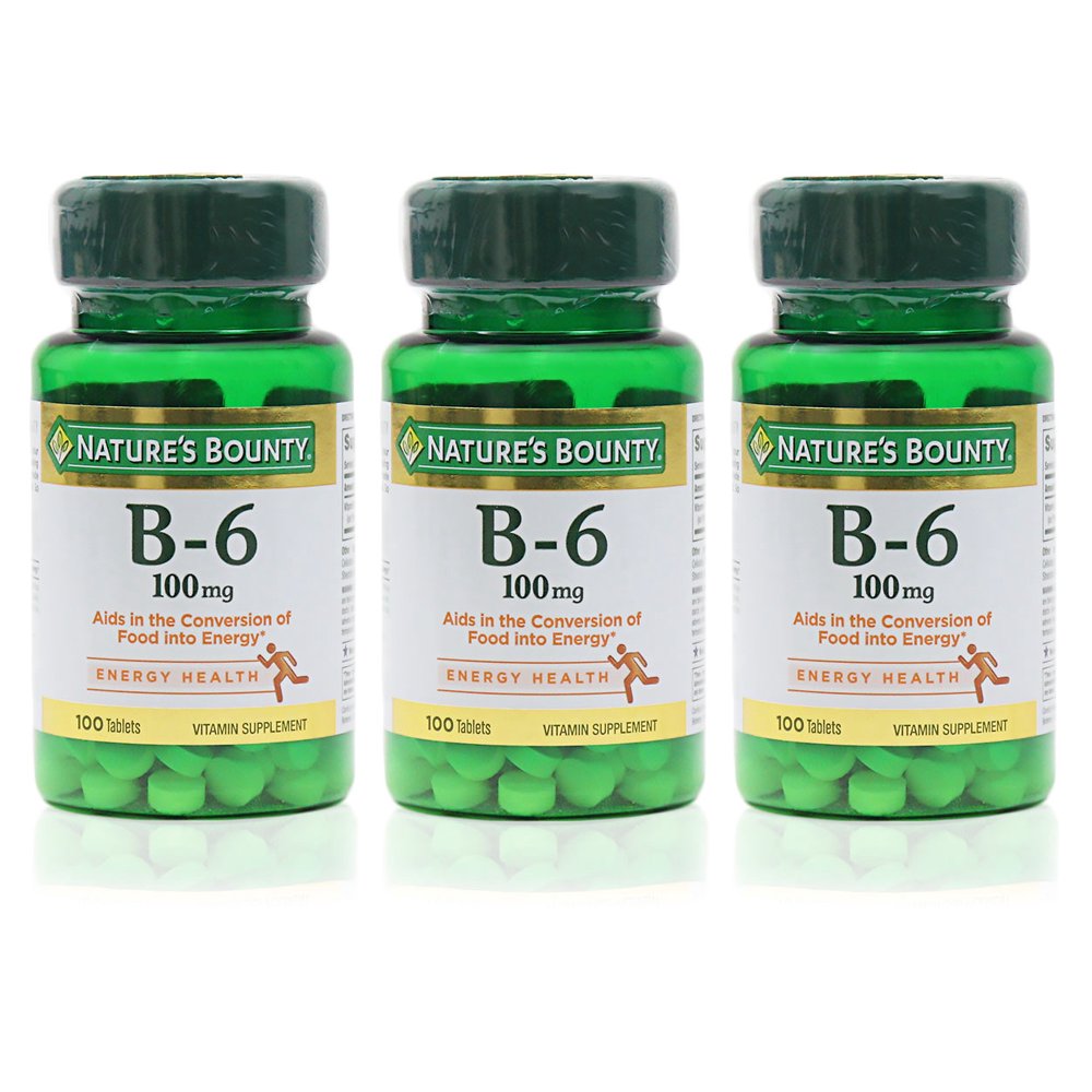 Nature's Bounty Vitamin B6 Supplement, Supports Metabolism and Nervous