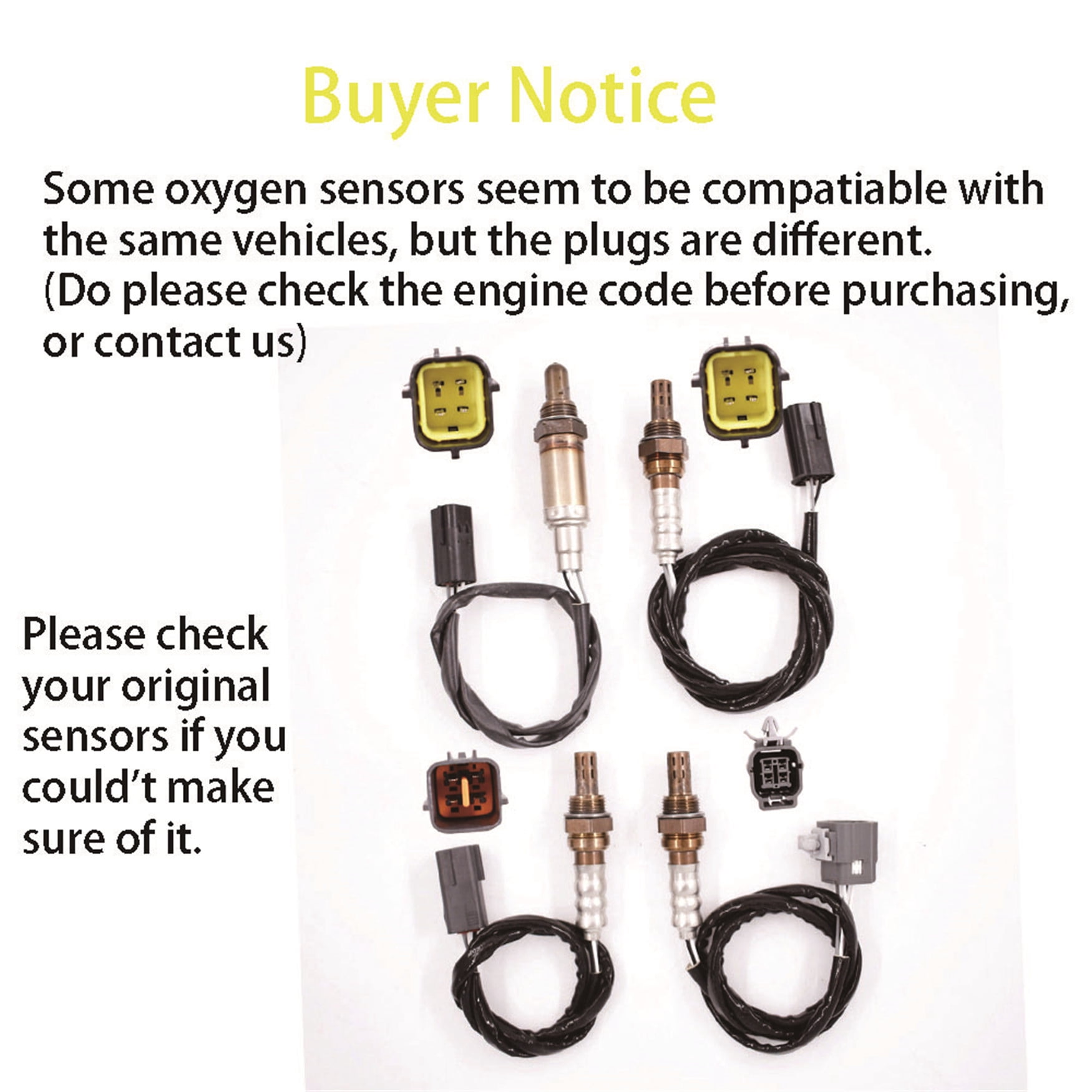 LABLT 4Pcs Upstream Downsream O2 Oxygen Sensor Replacement for 2004 Mazda 6 3.0L