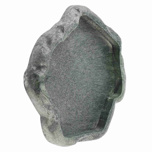 Platón de Agua para reptiles, ABS para reptiles de Roca Alimentacia de Alimentos, Platón de Agua, Accesorios de Decoración de Terrario de Reptiles para Tortuga, Lagarto, Rana,