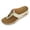White, variant on Rokment Womens Orthopedic Flip Flops Bohemian Beach Comfortable Arch Support Wedge Slip on with Arch Support for Woman Walking Summer Casual Platform Dress Backless Sandals Black Size 6.5
