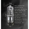 thumbnail image 2 of 20 G9 halogen bulbs, 18w transparent halogen dimmable bulbs, 2 of 5