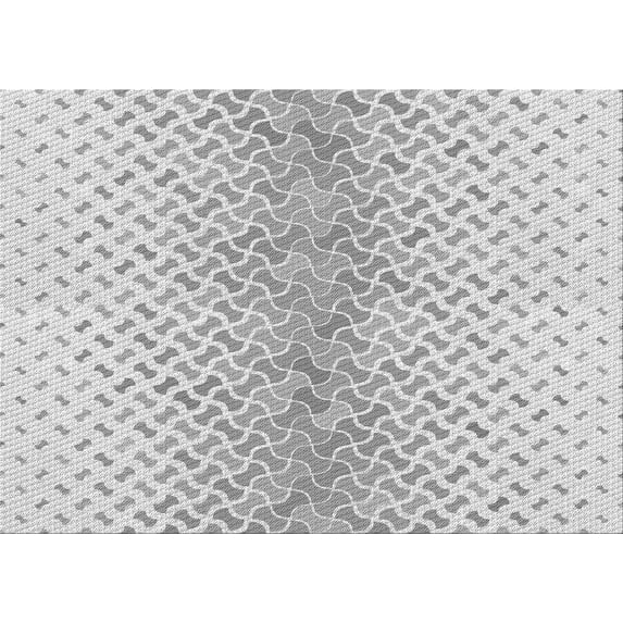 Ahgly Company Machine Washable Indoor Rectangle Transitional Gunmetal Gray Area Rugs, 8' x 12'