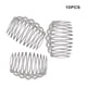 thumbnail image 5 of Qarigey 10x peines laterales para el cabello, peine tenedor de plástico con puntiagudos, herramientas de estilismo de joyería, Cuidado del cabello Blanco claro, 5 of 6