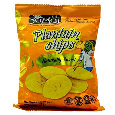Organic Sweet Chips Product Of Samai, Plantain Chips Naturally Sweet , Count 15 (2.65 oz) - Snacks / Grab Varieties & Flavors ()