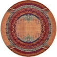 thumbnail image 2 of Rugs.com Hyacinth Collection Rug – 8 Ft Round Orange Medium Rug Perfect For Kitchens, Dining Rooms, 2 of 9