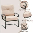 thumbnail image 4 of SUNCROWN 5-Piece Outdoor Patio Metal Conversation Set, Brown, 4 of 6