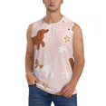 thumbnail image 2 of Goofa Star Cute Dog Printed Men's Sleeveless T-Shirt - Athletic Gym Workout Tank Top for Men - Moisture-Wicking, UPF 30+ Quick-Dry Muscle Tee-, 2 of 8
