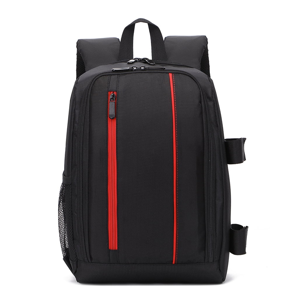 Color : Black LHQ-Camera Bag Mens Durable Travel Backpack Outdoor High Capacity Casual Waterproof Polyester Laptop Daypack Commerce Business Trip Camera Bag