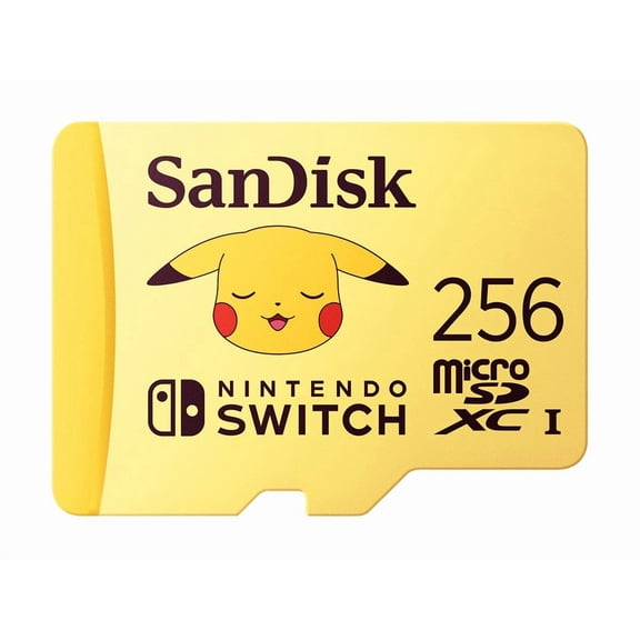 Sandisk SDSQXAO256GGN6ZK 256GB microSDXC Card for Nintendo Switch Pokemon Edition