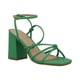 thumbnail image 2 of Zapatillas Mujer Casuales Tacón Bloque Tiras Head Over verde 22 Head Over Heels 7703, 2 of 5