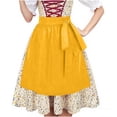 thumbnail image 2 of JOANKDMI Women Classic Fairy Tale Peasant Costume Vintage Dress with Waist Tie Apron for Themed School Event Halloween Carnival Party Dress Up Apparel, 2 of 9