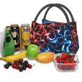 thumbnail image 6 of Vsdgher Red And Blue Lightning Print Insulated Reusable Bags with Sturdy Zipper and Handles, Foldable Totes for Hot or Cold Food Bring or Delivery, 6 of 8