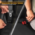 thumbnail image 6 of CAT PU Leather Rear Bench Seat Cover - Black, 60/40 Split Fit for Cars, Trucks, SUVs - Waterproof, Scratch-Resistant, Semi-Universal Fit Rear Seat Protector for Most Auto Interior - Easy Install, 6 of 9