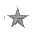 thumbnail image 2 of Uxcell Small 5 Star Iron on Patches Embroidered Sew Patches for Clothing 1.14x1.14" Pack of 15 Dark Grey, 2 of 7