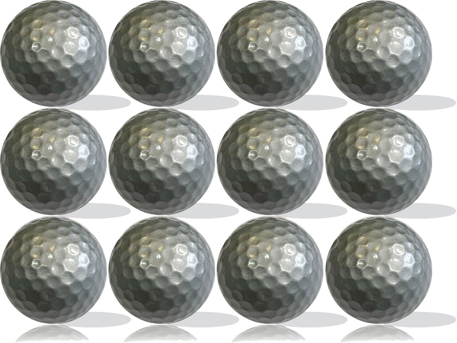 Silver Golf Balls 12 Pack - Walmart.com