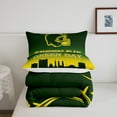 thumbnail image 5 of Erosebridal American Football Bedding Set Green Bay Comforter Set Gifts for Football Fans Women Men Football City Comforter Rugby Sports Duvet Set Green Yellow Room Decor, 5 of 7