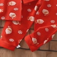thumbnail image 4 of TOWED22 Toddler Baby Girl Clothes Outfits Long Sleeve Crewneck Sweatshirt and Joggers Pants 2 Piece Set Fall Winter(Red,3-4 Y), 4 of 6