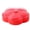 Red Single layer, variant on WINDLAND Snack Storage Box Flower Shape Divided Grid for Case Storage Tray Desktop Ornament for Home Bedroom Living Room Nut Candy Food Organizer