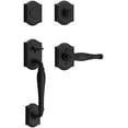 thumbnail image 2 of Baldwin Reserve FDWESXDECRTAR190 Full Dummy Westcliff Handleset Right Hand Decorative Lever and Traditional Arch Rose Satin Black Finish, 2 of 3