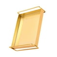 thumbnail image 1 of Wrought Iron Serving Tray Organizer Table for Wedding Storage Tray Bathroom Decoration, 1 of 8