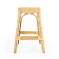 thumbnail image 6 of Butler Specialty Company Robias Rectangular Rattan 24.5" Counter Stool - Natural, 6 of 9