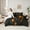 Orange Black, variant on jejeloiu Cartoon Gamepard 7-Piece Twin Bedding Sets,Modern Geometric Grid Bedding Comforter Set,Black Green Plaid Sheet Sets For Boys Kids,Luxury Bedroom Decor Reversible