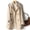 Beige plus size cardigan with pockets a1, variant on Women Plus Size Fall Winter Collared Long Sleeve Button Down Open Front Solid Casual Coat Jacket Loose Cardigan Blazer Outwear for Office Daily, Green 2XL