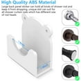 thumbnail image 2 of 2 Pack Shower Curtain Rod Holder, Universal Cartoon Style Acrylic 3M Adhesive Wall Mount Holder for Shower Curtain Rod (Shower Curtain Rod Not Included) (White), 2 of 3