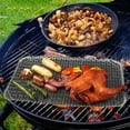 thumbnail image 6 of Gazechimp 10 Pieces Disposable Aluminum Grill Net Grill Topper for Backpacking Picnics, 6 of 8