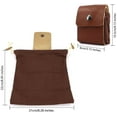thumbnail image 3 of Leather Waxed Canvas Pouch,Outdoor Foraging Bag With Drawstring(Collapsible), Belt Bag For Rock Collecting,Picking Up Shells,Mushroom Hunting,Fruit,Vegetables Harvesting Bag, 3 of 8