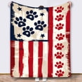 thumbnail image 4 of Independence Day Blanket Festive Flannel Blanket Soft Warm Throw Blanket For Home Sofa Bed Holiday Decoration, 4 of 9