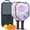 Black-1, variant on Pickleball Paddles Set Of 2, Fiberglass Surface, Liquid & Marble Print, 4 Balls & Bag