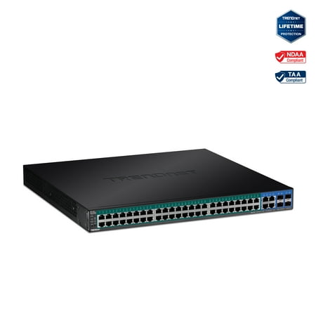 UPC: 0710931161144 | TRENDnet TPE-5240WS 52-Port Gigabit Web Smart PoE+ Switch