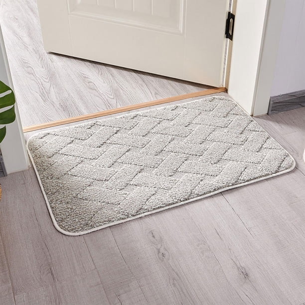 Alfombras de baño de lujo Alfombra de baño absorbente de agua extra suave TRP Volver Grueso Cómodo Felpudo antideslizante para Hotel SPA Alfombras de gris Macarena alfombra de baño