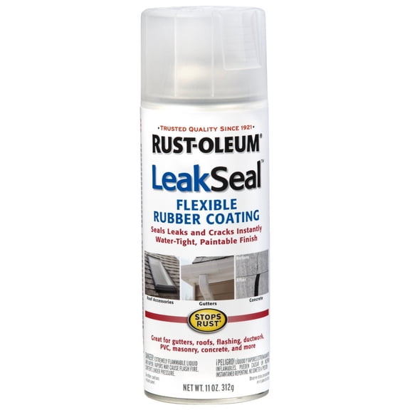 Rust-Oleum LeakSeal All-Purpose Spray Rubber Sealant — Residential Use, Standard Application