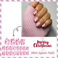 thumbnail image 2 of Uñas postizas adhesivas GCSQW Navidad Candy Cane 24 piezas, 2 of 6