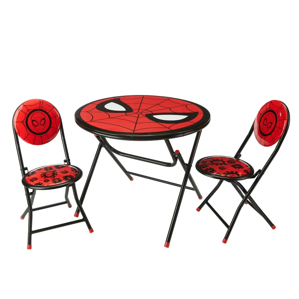 Spiderman 3 piece Round Table And Chair Set