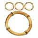 thumbnail image 1 of 4 anillos para servilletas de estilo rústico de bambú con hebillas., 1 of 7