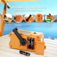 thumbnail image 4 of Emergency Weather Radio - AM/FM/NOAA Hand Crank Radio , 2000mAh Portable Solar Power Bank, Multi-Function Flashlight & SOS Alarm for Outdoor Indoor Emergencies (Green), 4 of 7
