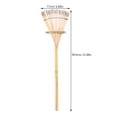 thumbnail image 2 of LEEYNEER Rake With Wooden Handle Heavy Duty Leaf Hand Rake Beige 1Pcs, 2 of 8