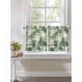 thumbnail image 4 of Sage Green Ombre 2 Panel Kitchen Curtains for Small Windows, Gradient Abstract Art Vintage Bathroom Tier Curtain, Short Window Treatment for Bedroom/Living Room 55"x24", 4 of 6