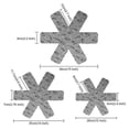 thumbnail image 5 of Juego de 9 protectores de sartenes, 3 tamaños diferentes, protectores de sartenes apilables, evitan arañazos, separan y protegen tus platos, almohadillas separadoras de sartenes, 5 of 5